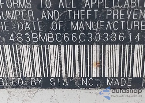 2012 Subaru Legacy 2.5I Premium from USA, damaged, VIN 4S3BMBC66C3033614